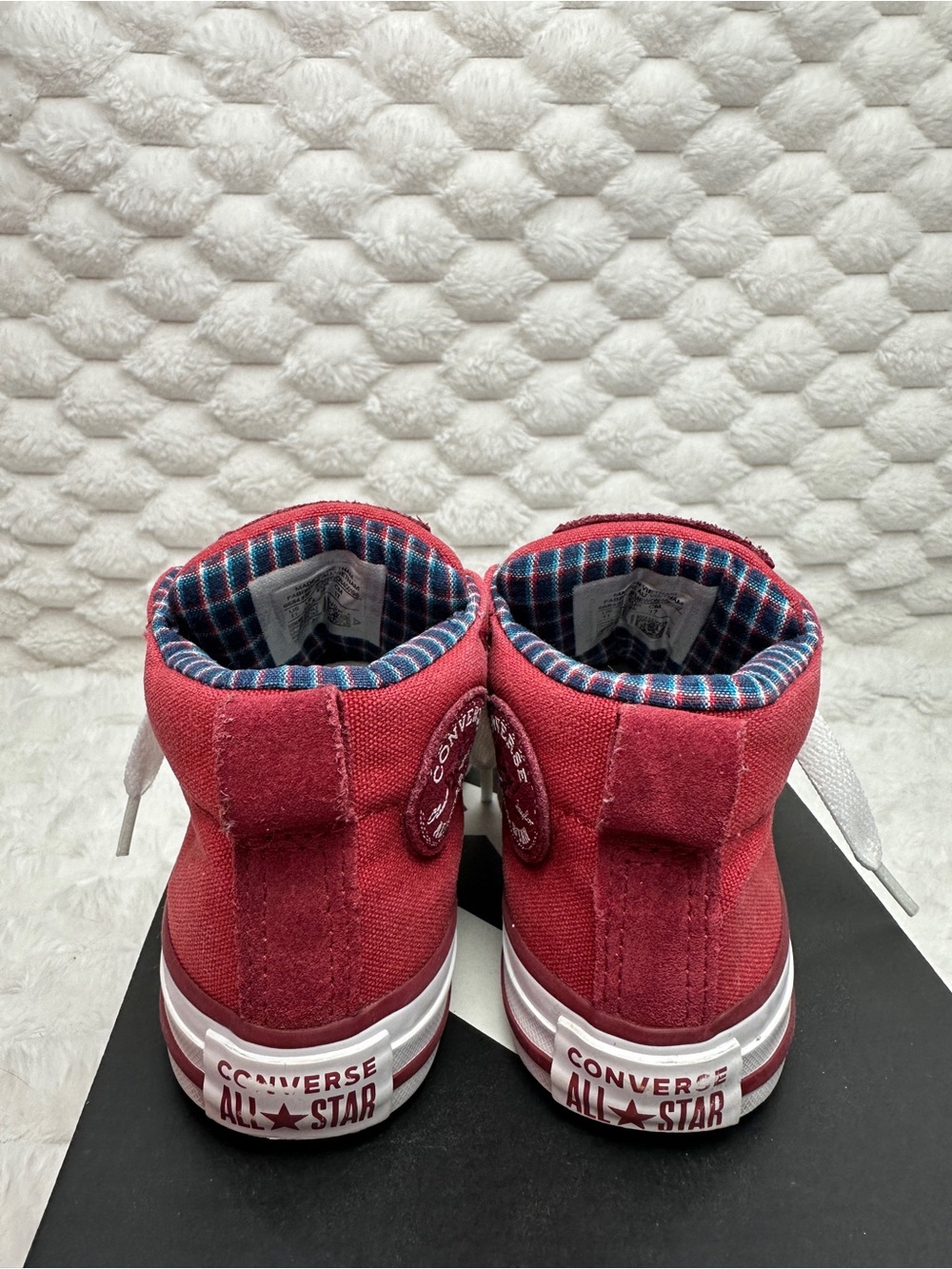 Converse Red Mid Top Slip On Sneakers Size 11 - Picture 3 of 7
